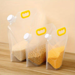 5pcs Foldable Sealed Food Storage Bags with Lids