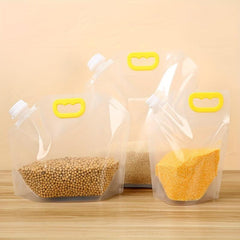 5pcs Foldable Sealed Food Storage Bags with Lids