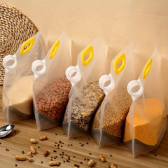 5pcs Foldable Sealed Food Storage Bags with Lids