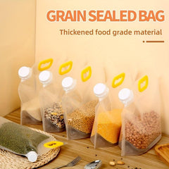 5pcs Foldable Sealed Food Storage Bags with Lids