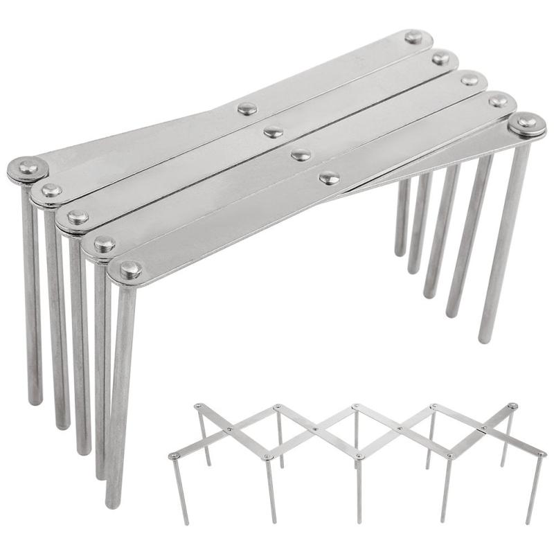 Stainless Steel Folding Pot Lid Rack for Ribs, Roast Meat - Multifunctional