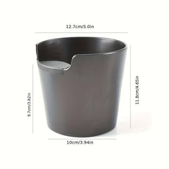 Shock Absorbent Coffee Knock Box Anti Slip Espresso Dump Bin Grind Waste Bin