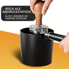 Shock Absorbent Coffee Knock Box Anti Slip Espresso Dump Bin Grind Waste Bin