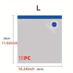 10pcs Vacuum Fresh keeping Bags Self sealing Cooked Food Bags