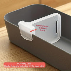 4pcs Fridge Space Allocator Divider Clip Adjustable Retractable Divider Plate