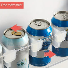 4pcs Fridge Space Allocator Divider Clip Adjustable Retractable Divider Plate