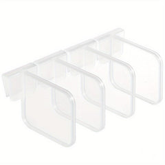 4pcs Fridge Space Allocator Divider Clip Adjustable Retractable Divider Plate