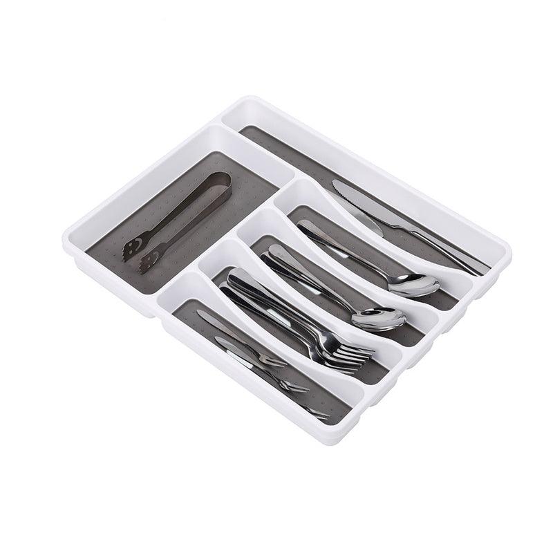 Drawer Organizer 6 grid Utensil Organizer Tray Cutlery Utensil Organizer