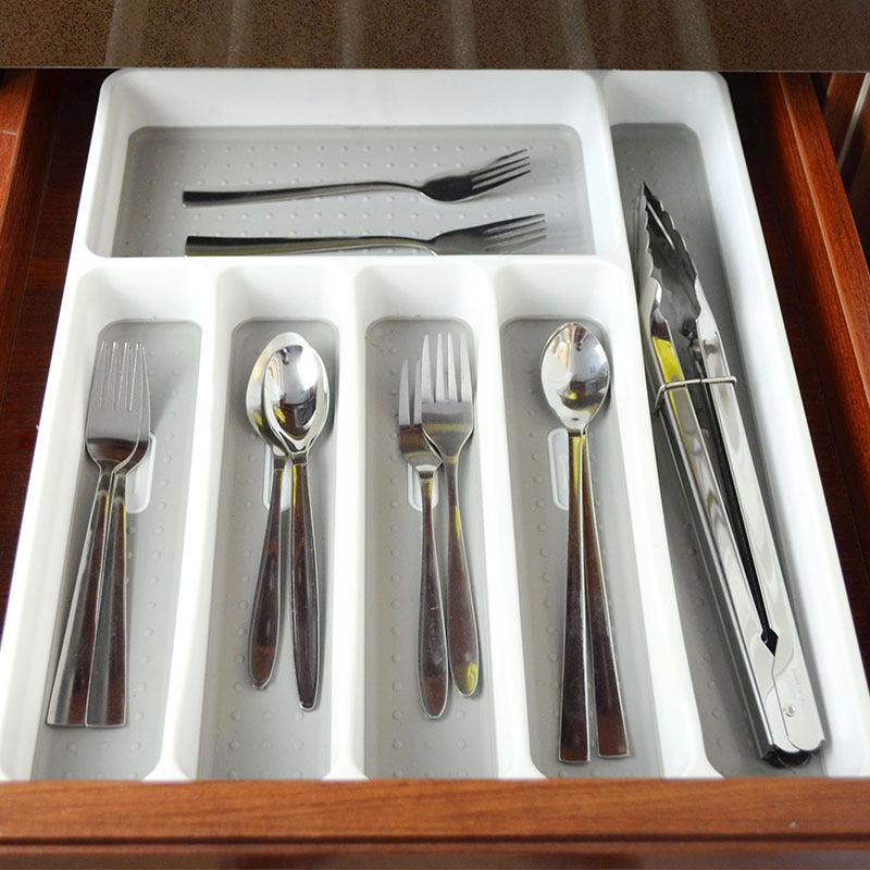 Drawer Organizer 6 grid Utensil Organizer Tray Cutlery Utensil Organizer