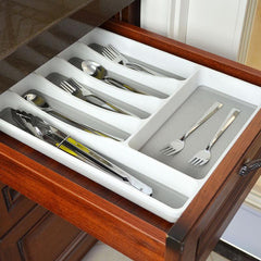 Drawer Organizer 6 grid Utensil Organizer Tray Cutlery Utensil Organizer