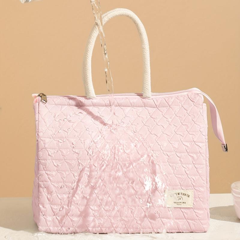 Insulated Lunch Box Bag Bento Handbag Waterproof Student Meal Bag