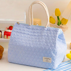 Insulated Lunch Box Bag Bento Handbag Waterproof Student Meal Bag