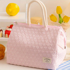 Insulated Lunch Box Bag Bento Handbag Waterproof Student Meal Bag