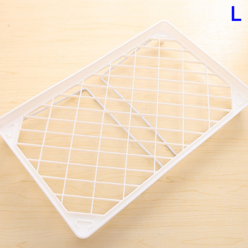 1pc Foldable Storage Rack Shelf Stackable Kitchen and Bathroom Organizer