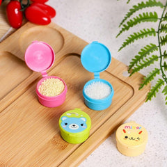 4pcs Mini Sauce Bottles Portable Condiment Container For Bento Lunch Box Camping