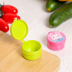 4pcs Mini Sauce Bottles Portable Condiment Container For Bento Lunch Box Camping