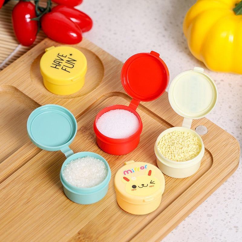 4pcs Mini Sauce Bottles Portable Condiment Container For Bento Lunch Box Camping