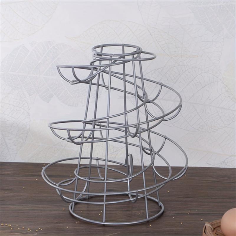 Shockproof Spiral Egg Shelf Hanging Basket for Egg Storage