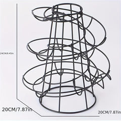 Shockproof Spiral Egg Shelf Hanging Basket for Egg Storage