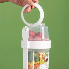 Double Layer Breakfast Salad Cup With Lid & Fork