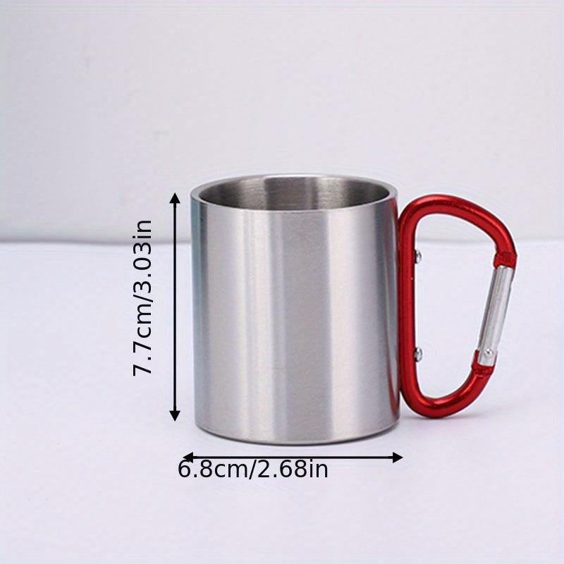 300ml Stainless Steel Double Layer Coffee Cup Portable Travel Mug