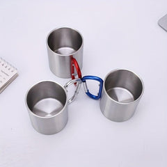 300ml Stainless Steel Double Layer Coffee Cup Portable Travel Mug
