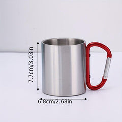 300ml Stainless Steel Double Layer Coffee Cup Portable Travel Mug