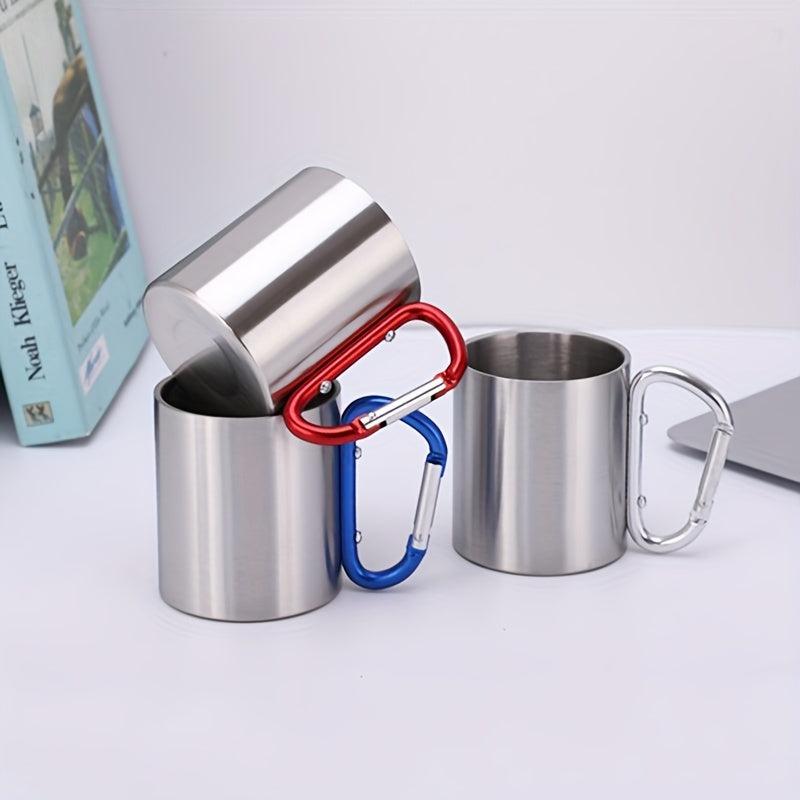 300ml Stainless Steel Double Layer Coffee Cup Portable Travel Mug