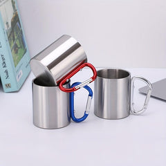 300ml Stainless Steel Double Layer Coffee Cup Portable Travel Mug