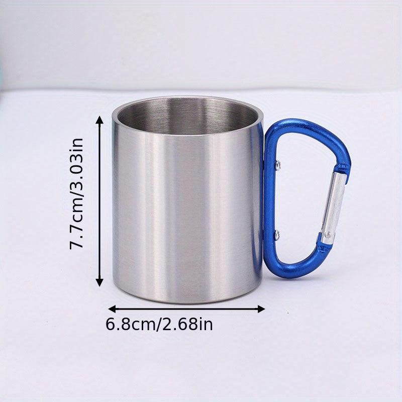 300ml Stainless Steel Double Layer Coffee Cup Portable Travel Mug