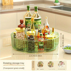 1pc Rotating Spice Rack Condiment Rack Seasoning Storage Box