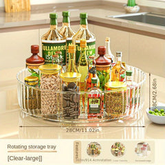 1pc Rotating Spice Rack Condiment Rack Seasoning Storage Box