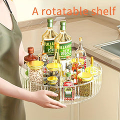 1pc Rotating Spice Rack Condiment Rack Seasoning Storage Box