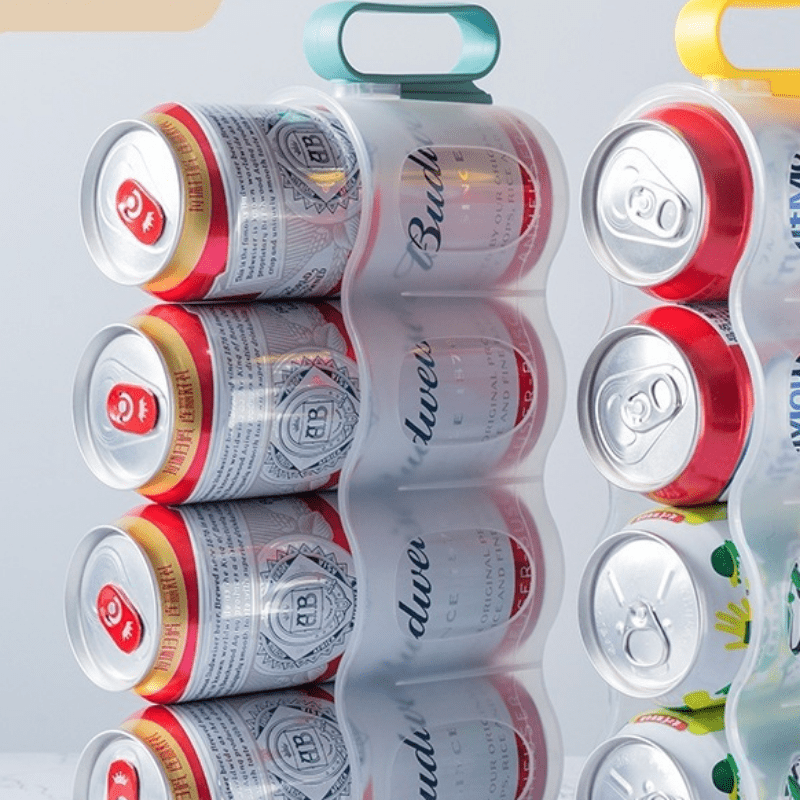 Refrigerator Stackable Can Holder Dispenser for Beer, Soda, Beverages