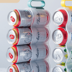 Refrigerator Stackable Can Holder Dispenser for Beer, Soda, Beverages