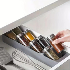 1pc Spice Rack Spice Storage Bottle 8 compartment Seasoning Tank Storage Box