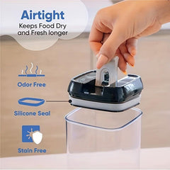 7pcs Airtight Food Storage Container With Lid Candy Jars Biscuit Can