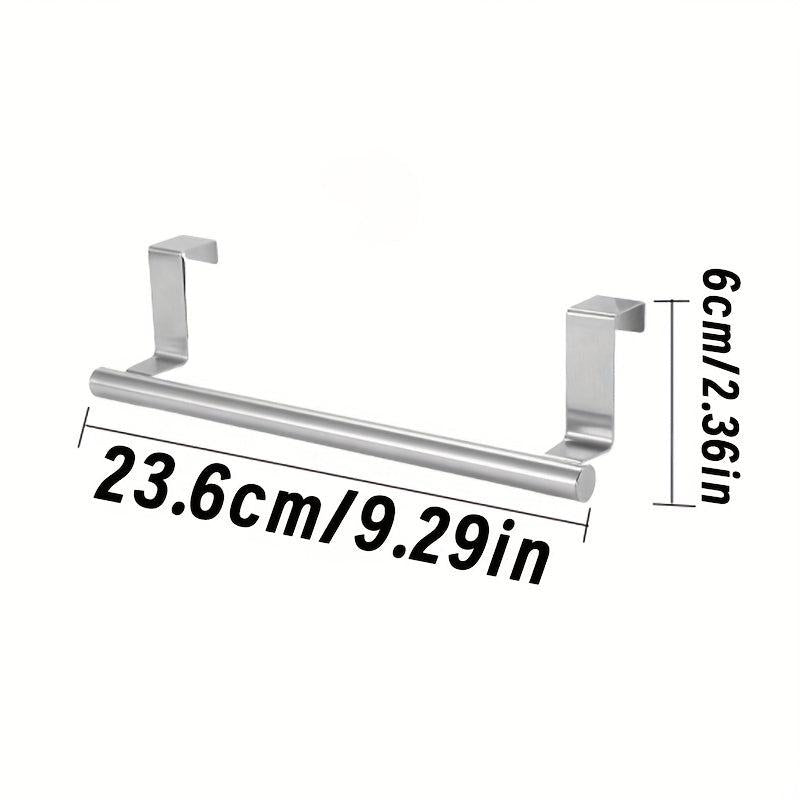 Stainless Steel Single Pole Towel Rack - Cabinet Door Back Type