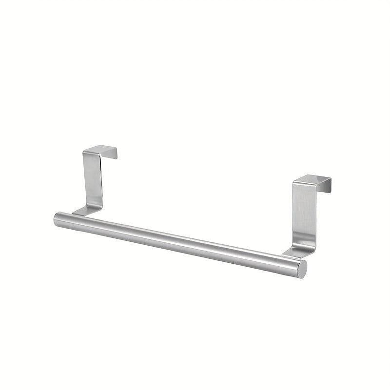 Stainless Steel Single Pole Towel Rack - Cabinet Door Back Type