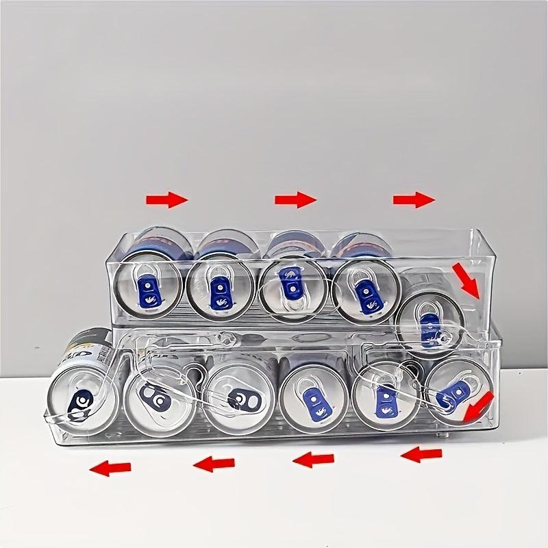 Fridge Beverage Storage Box Double layer Drawer Type Organizer