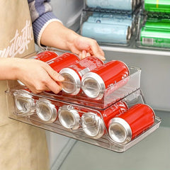 Fridge Beverage Storage Box Double layer Drawer Type Organizer