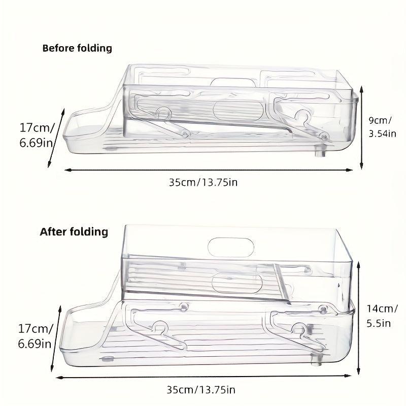 Fridge Beverage Storage Box Double layer Drawer Type Organizer
