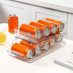 Fridge Beverage Storage Box Double layer Drawer Type Organizer