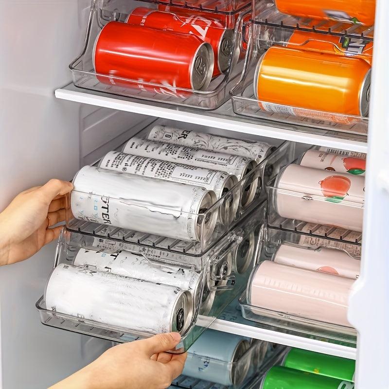 Fridge Beverage Storage Box Double layer Drawer Type Organizer