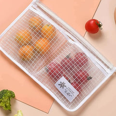 Kitchen Storage Mesh Bag for Refrigerator Door Organization