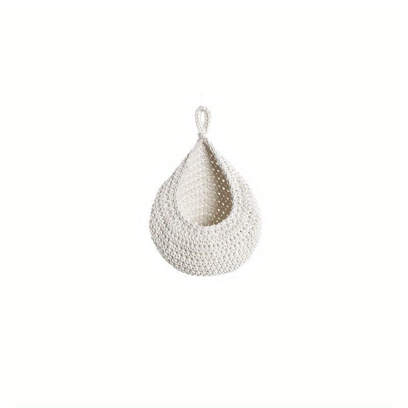 Jute Eco Teardrop Hanging Basket - Bohemian Handwoven