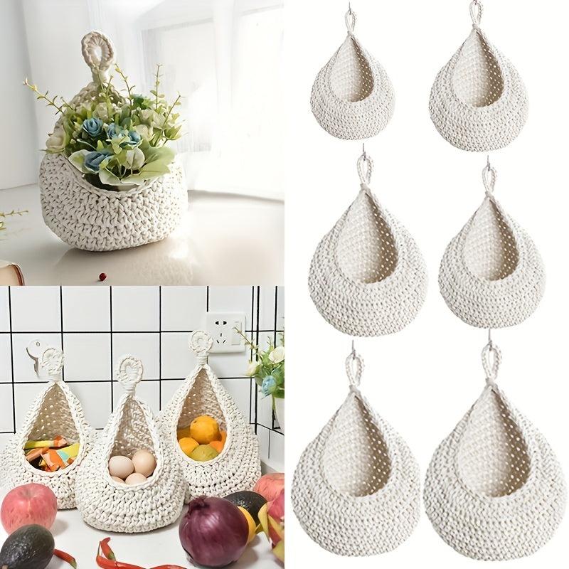 Jute Eco Teardrop Hanging Basket - Bohemian Handwoven