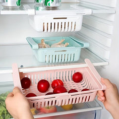 Refrigerator Hanging Storage Basket Layered Shelves Pull-out Egg Rack Kitchen