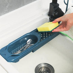 Telescopic Sink Drain Storage Rack - Kitchen Sink Organizer
