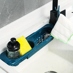 Telescopic Sink Drain Storage Rack - Kitchen Sink Organizer